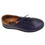 Pantofi barbati casual din piele naturala bleumarin 408SBL